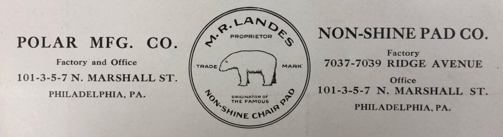 Polar MFG. Co. & Non-Shine Pad Co. Addresses and Logo