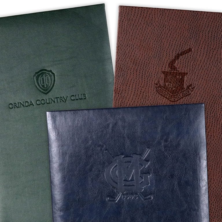 Leather Menu Covers for Restaurants