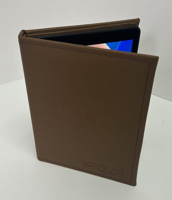 Bespoke Brown Leather bound iPad cover