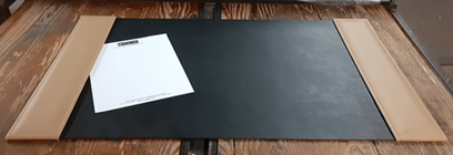 Leather Desk Pad with Side Rails